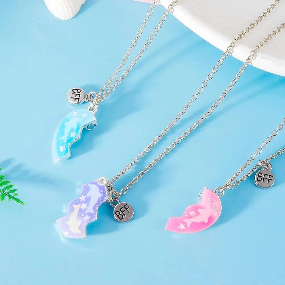 EXQUISITE BFF NECKLACE SET SPARKLES