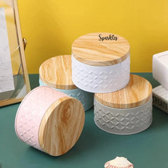 METALLIC ROUND CONTAINER