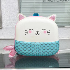 CUTE KITTY HARD SHELL BACKPACK SPARKLES