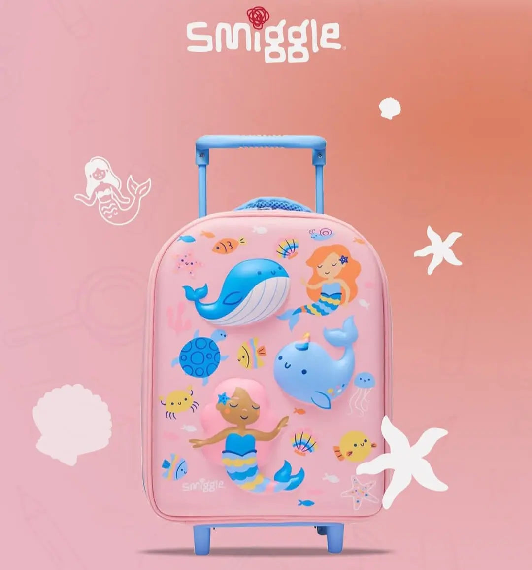 SMIGGLE HARDTOP ADVENTUROUS JUNIOR TROLLEY SPARKLES