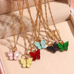 BUTTERFLY CHARM NECKLACE