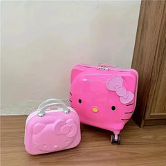 HELLO KITTY TRAVEL TROLLEY SET SPARKLES