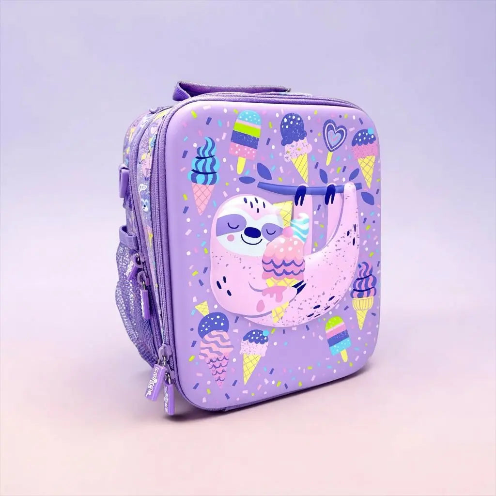 CUTE SLOTH INSULATED LUNCH BAG - Sparkles