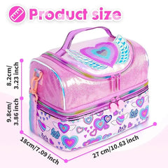 VEST FLUTTER HEART LUNCH BAG SPARKLES