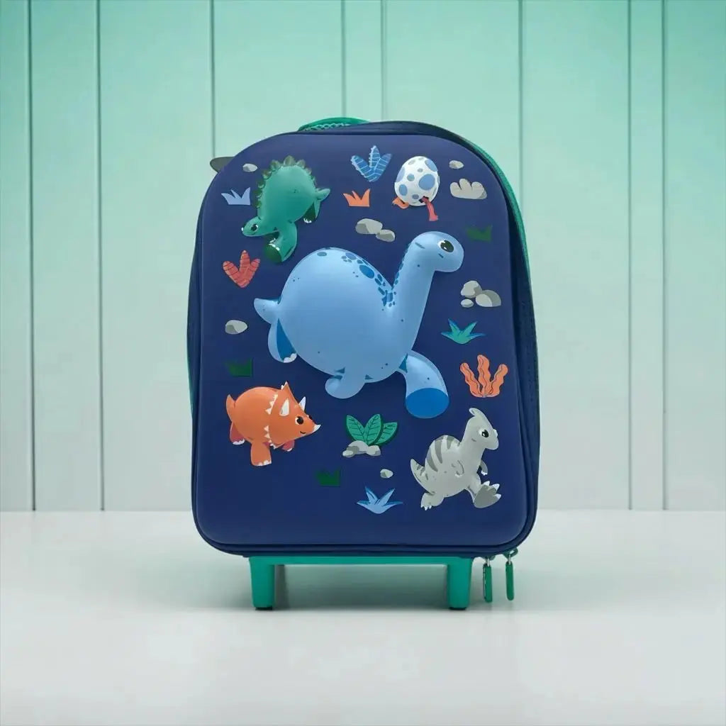 DINOSAUR WORLD TRAVEL TROLLEY BAG - Sparkles