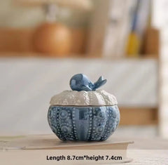 CERAMIC JEWELRY TRINKET BOX SPARKLES