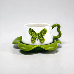 BUTTERFLY CUP SAUCER SET - Sparkles