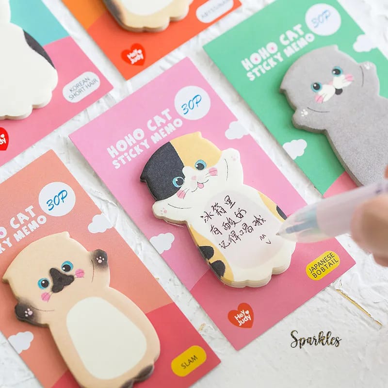 QUIRKY KITTY MEMO PAD