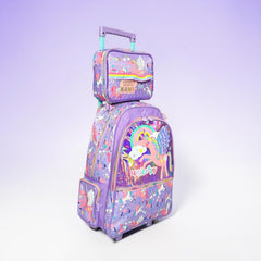 VEST UNICORN TROLLEY BAG WITH MATCHING FREE LUNCH BAG