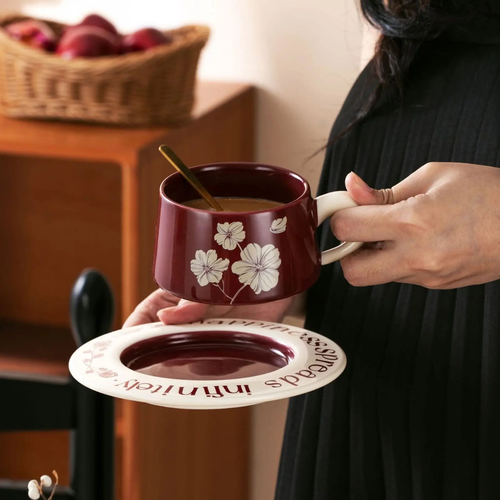 AESTHETIC CUP SAUCER SET Sparkles
