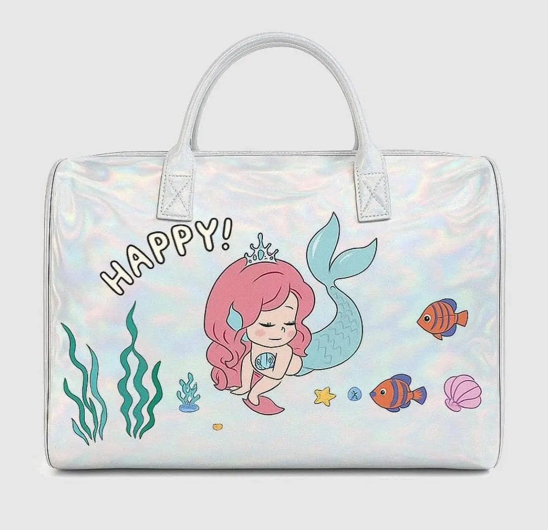 CUTE HOLOGRAPHIC DUFFEL BAG SPARKLES