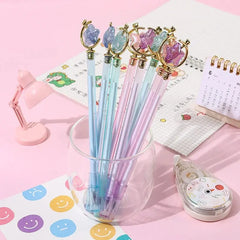 GLITTERY STARRY PLANET GEL PEN