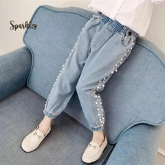 4-6Y TEENAGE DENIM PANTS Sparkles