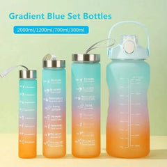 4PCS GRADIENT PORTABLE BOTTLE SET