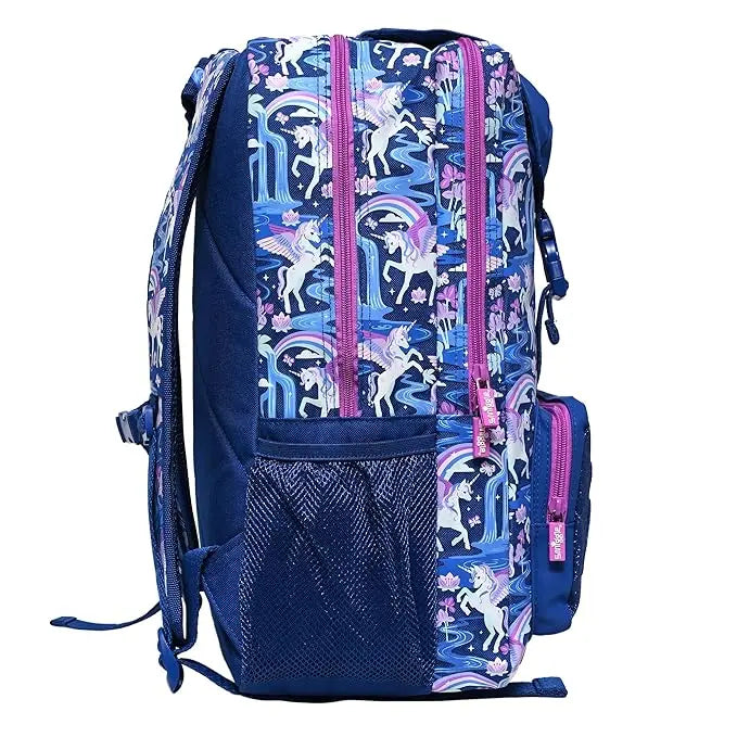 ORIGINAL BLUE UNICORN FLAP OVER BACKPACK SPARKLES