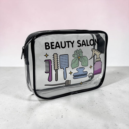 TRENDY TRANSPARENT ACCESSORIES POUCH