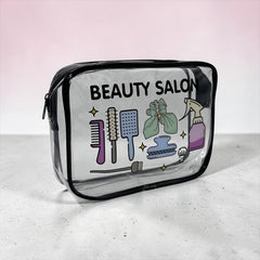 TRENDY TRANSPARENT ACCESSORIES POUCH