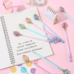 GLITTERY STARRY PLANET GEL PEN