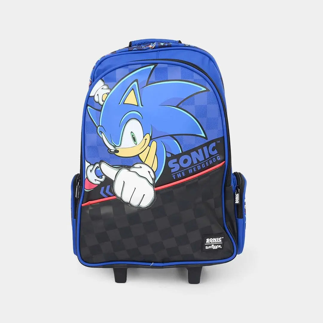 SONIC TROLLEY BACKPACK WITH LIGHT UP WHEELS - Sparkles