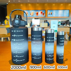 4PCS GRADIENT PORTABLE BOTTLE SET