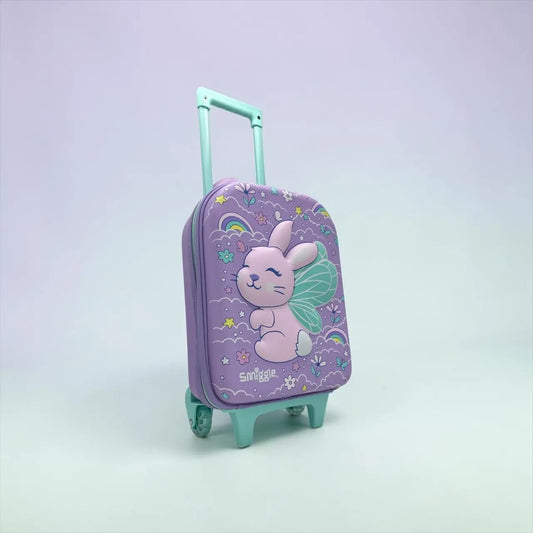 TRAVEL LUGGAGE TROLLEY - PURPLE FAIRY BUNNY