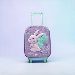 TRAVEL LUGGAGE TROLLEY - PURPLE FAIRY BUNNY