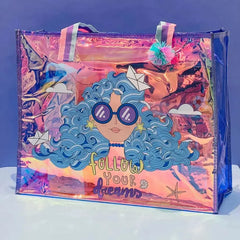 HOLOGRAPHIC TOTE BAG SPARKLES