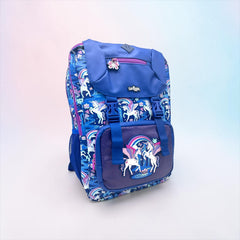 BLUE UNICORN FLAP OVER BACKPACK
