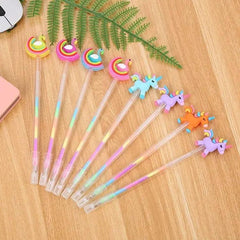 CUTE RAINBOW GEL PEN SPARKLES