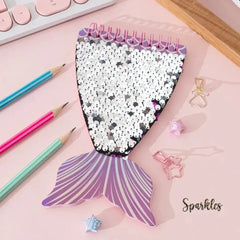 GLOSSY MERMAID TAIL NOTEBOOK
