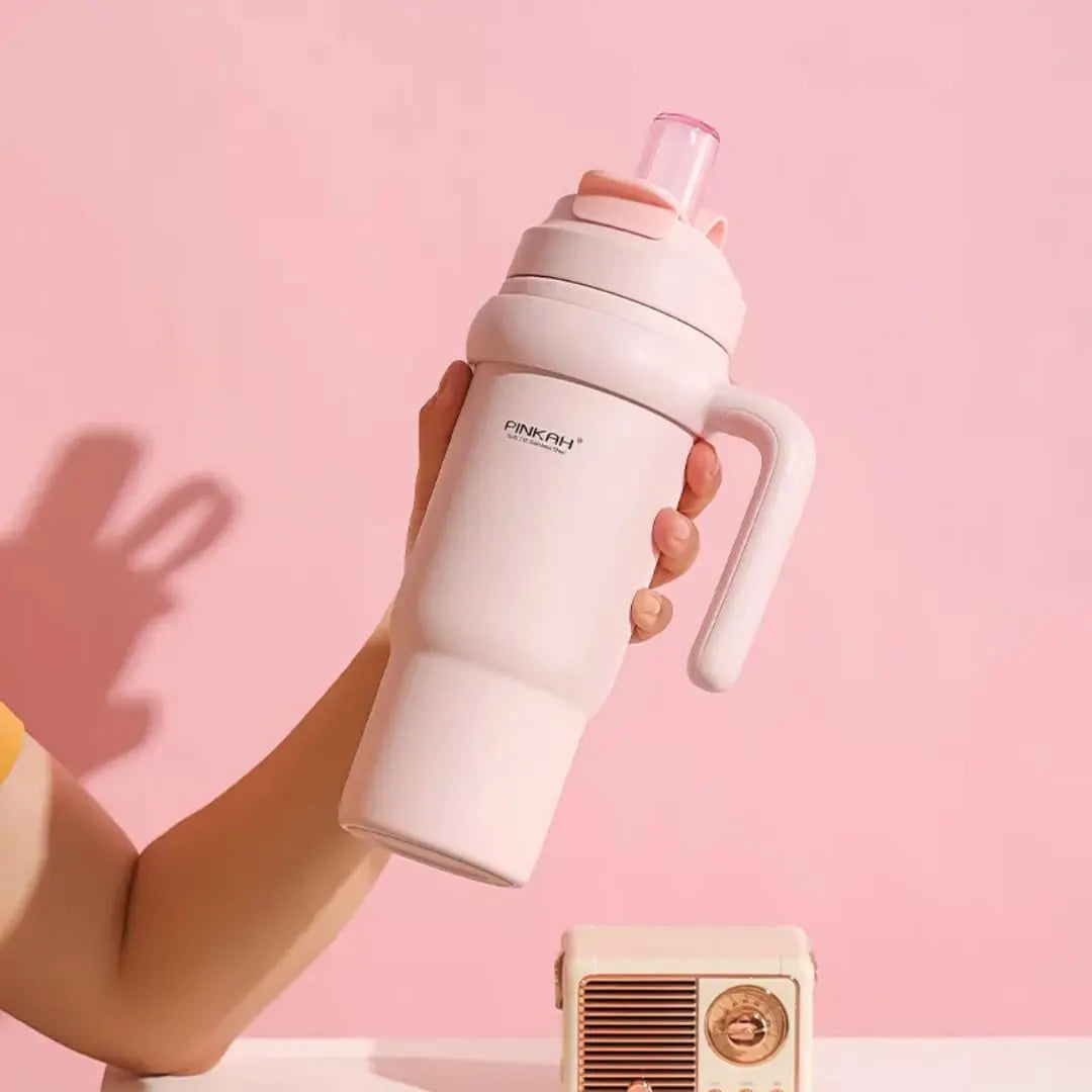 PINKAH STAINLESS STEEL TUMBLER SPARKLES