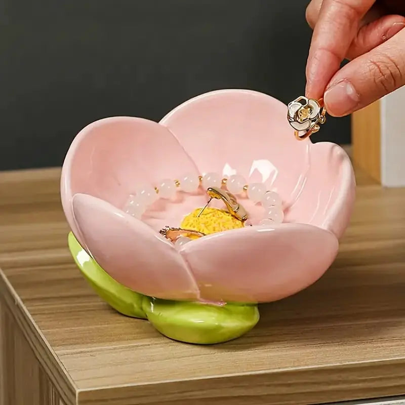 TULIP CERAMIC TRINKET HOLDER SPARKLES