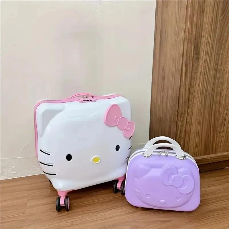 HELLO KITTY TRAVEL TROLLEY SET SPARKLES