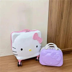 HELLO KITTY TRAVEL TROLLEY SET SPARKLES
