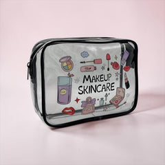 TRENDY TRANSPARENT ACCESSORIES POUCH
