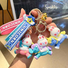FLYING UNICORN KEYCHAIN
