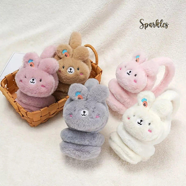 BUNNY EAR MUFFS FOR WINTER