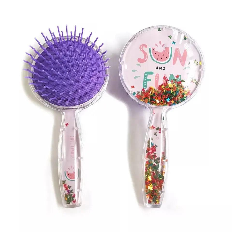 CONFETTI HAIR BRUSH SPARKLES