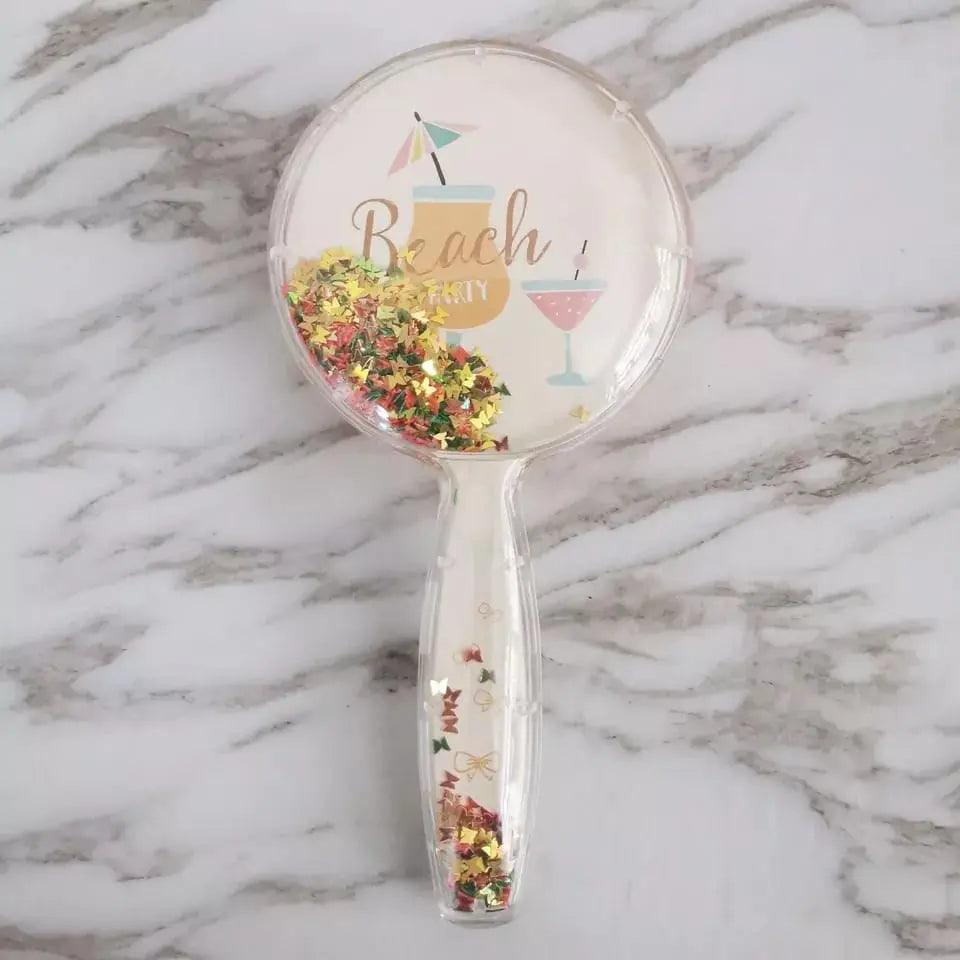 CONFETTI HAIR BRUSH SPARKLES