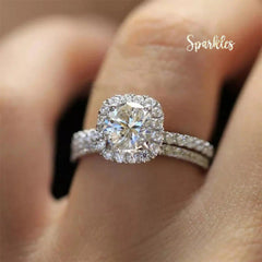 LUXURY SILVER  RING SPARKLES