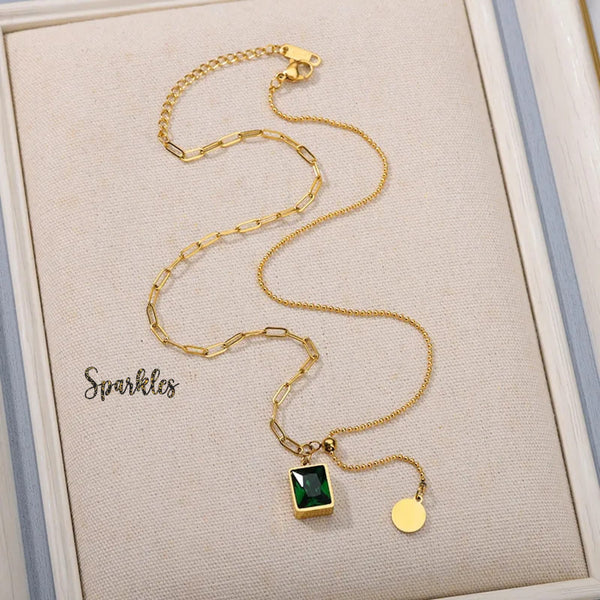 LUXE EMERALD NECKLACE