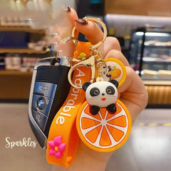 PANDA FRUIT KEYCHAIN