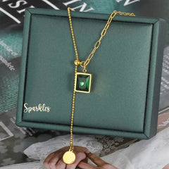 LUXE EMERALD NECKLACE