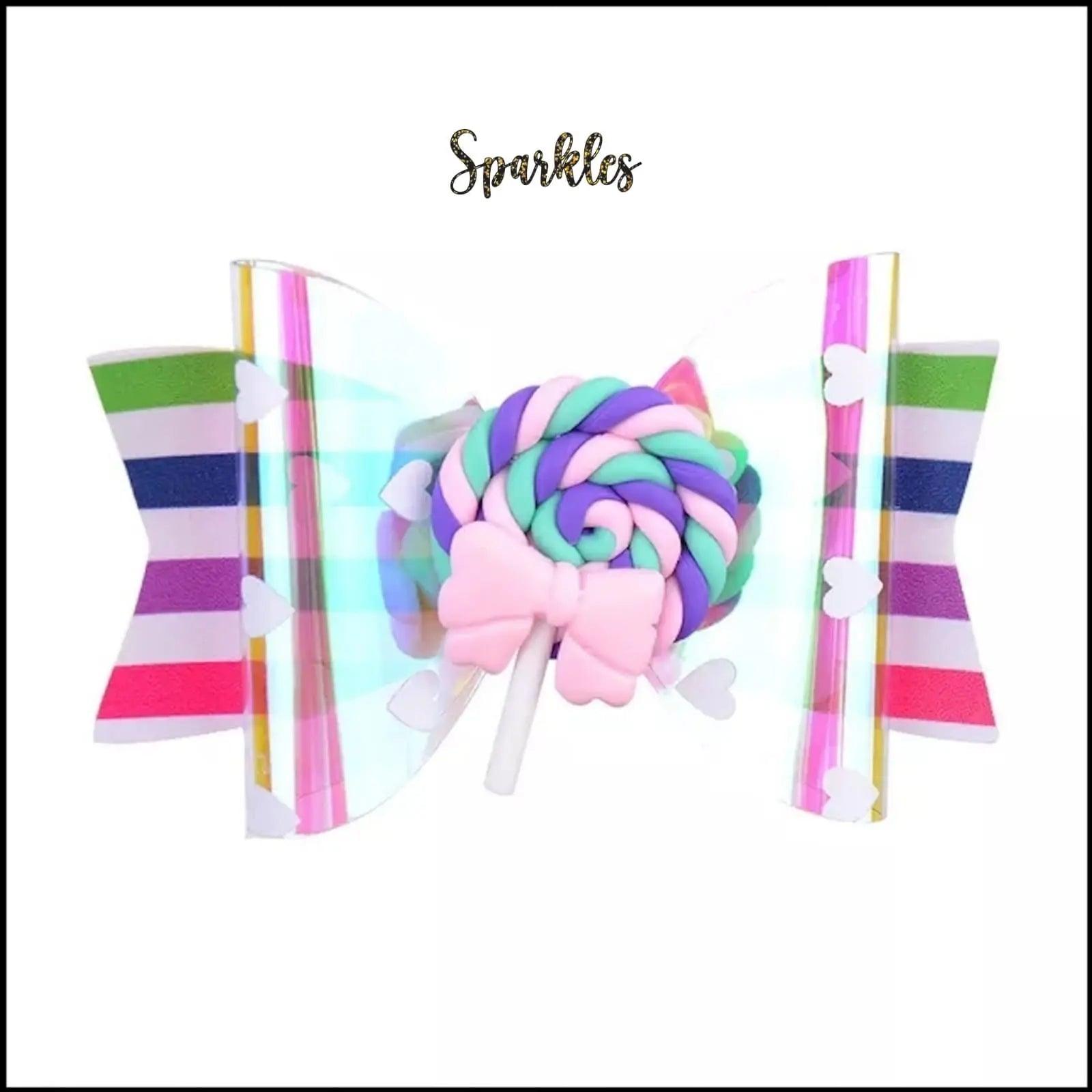 POPSICLE HAIR BOW SPARKLES