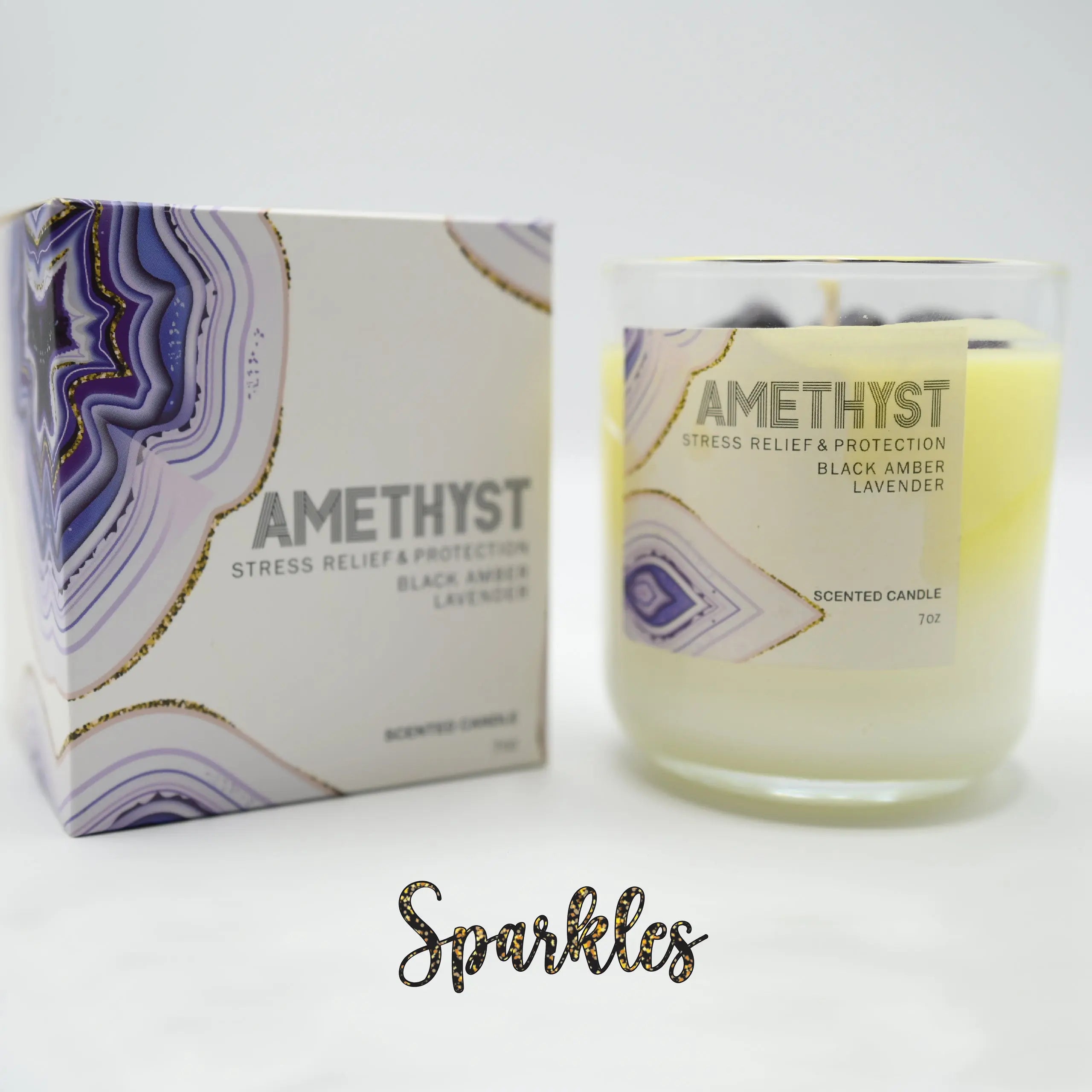 Buy Amethyst Candle Sparkles Shop Now