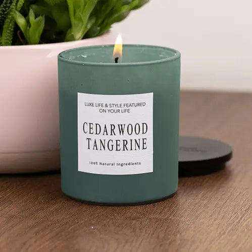 HOME FRAGRANCE CEDARWOOD TANGERINE SCENTED CANDLE