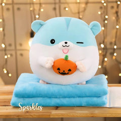 CUTE HAMSTER PLUSH BLANKET FOR WINTER