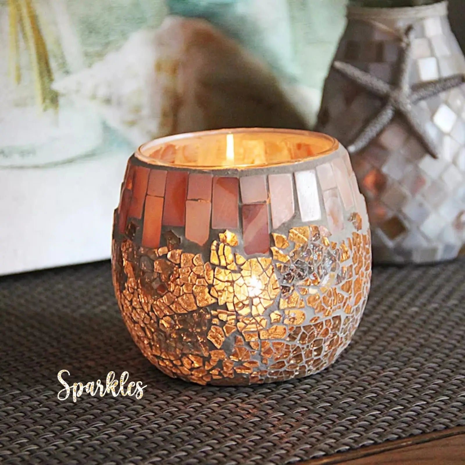 MOSAIC CARVED HOLDER