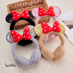 DISNEY BOW EARMUFFS FOR WINTER