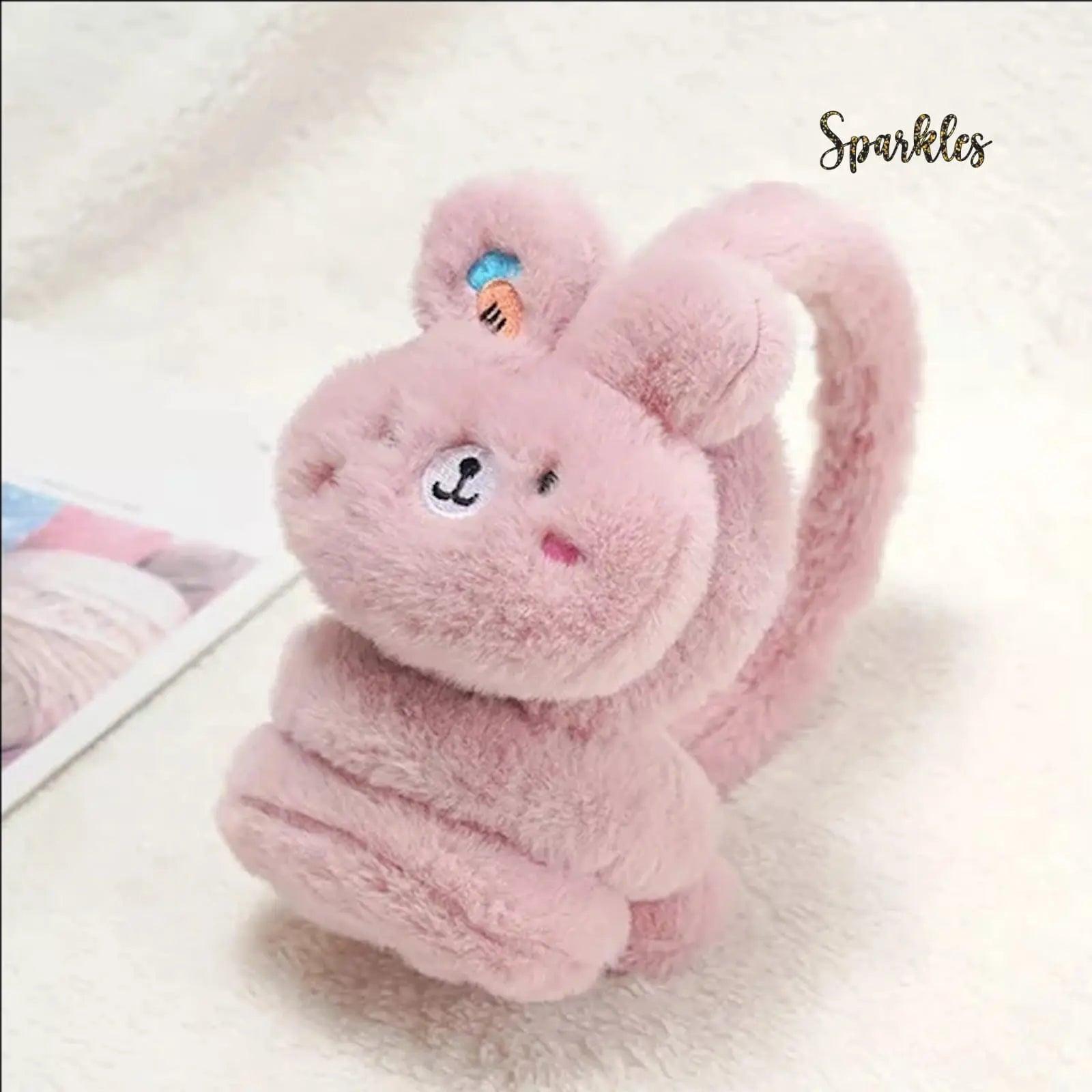 BUNNY EAR MUFFS FOR WINTER SPARKLES